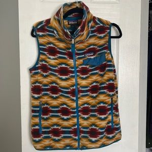 Patagonia aztec synchilla zip vest